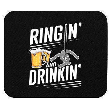 Discover Ringin And Drinkin Horseshoe Pitching Mouse Pads