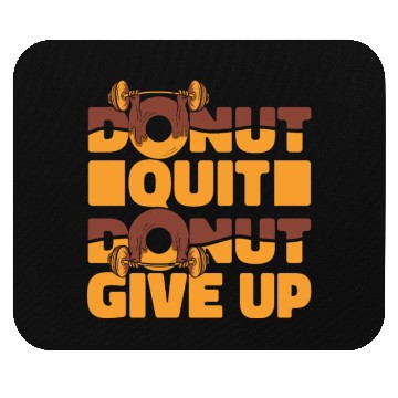 Discover Fitness Donut Funny Donut Gym Mouse Pads