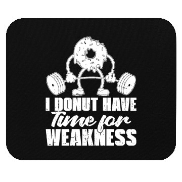 Discover Fitness Donut Funny Donut Gym Mouse Pads