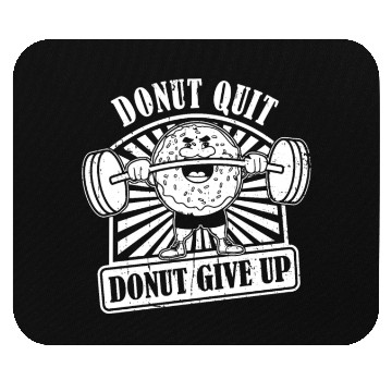 Discover Fitness Donut Funny Donut Gym Mouse Pads