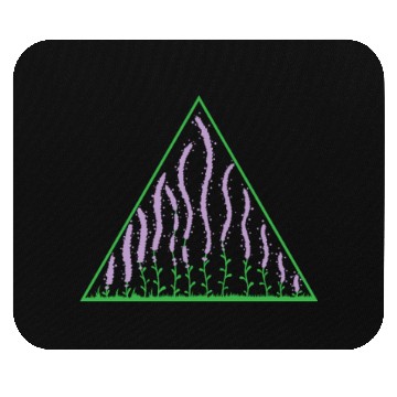 Discover Lavender in a Triangle Plant Garden Fragrance Mouse Pads