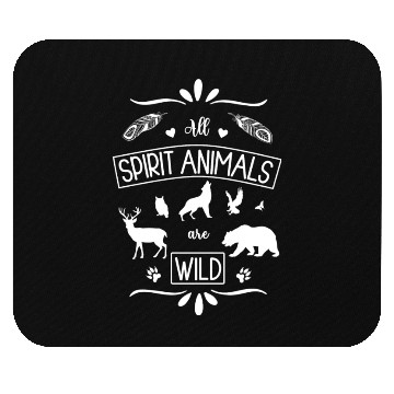 Discover All spirit animals are wild - cool graphic design. Mouse Pads