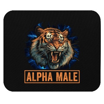 Discover Funny Men Tiger Lion Mouse Pads