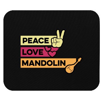 Discover Peace Love Mandolin Maestro Gift Mouse Pads
