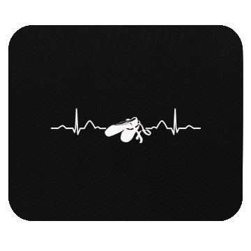 Discover Ballet Dancer Heartbeat EKG Ballerina Mouse Pads