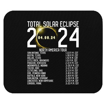 Discover North America Tour 2024 Totality Solar Eclipse Mouse Pads