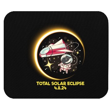 Discover Total Solar Eclipse 4.8.24 Kids Cat Eclipsecat ecl Mouse Pads