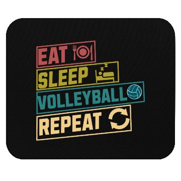 Discover Eat sleep volleyball repeat hobby Mouse Pads