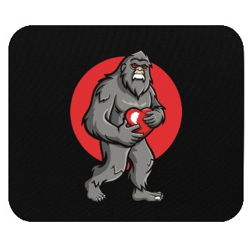 Discover bigfoot heart valentines day Mouse Pads