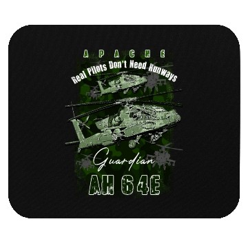 Discover AH64 Apache Us Air Force attack helicopter with c Mouse Pads