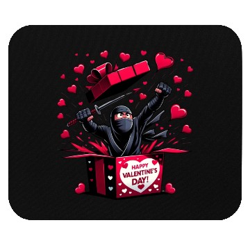 Discover Ninja Valentine Surprise Mouse Pads