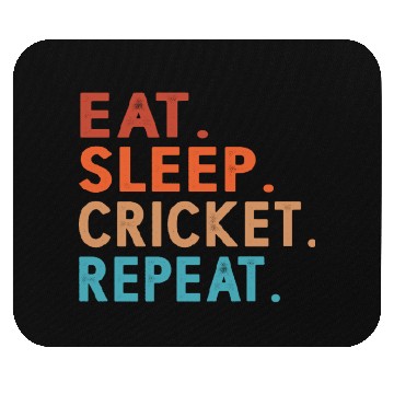 Discover Eat Sleep Cricket Repeat Funny Mouse Pads