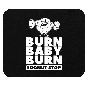 Discover Fitness Donut Funny Donut Gym Mouse Pads