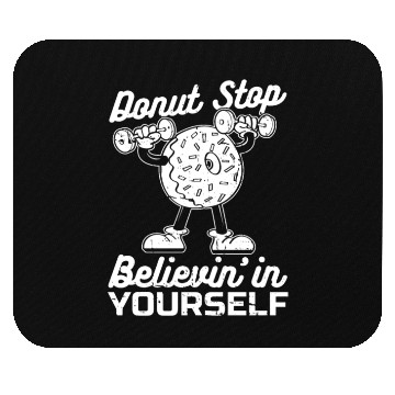 Discover Fitness Donut Funny Donut Gym Mouse Pads