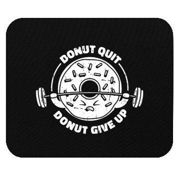 Discover Fitness Donut Funny Donut Gym Mouse Pads
