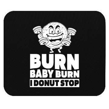 Discover Fitness Donut Funny Donut Gym Mouse Pads