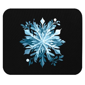 Discover Winter Snowflake Mouse Pads