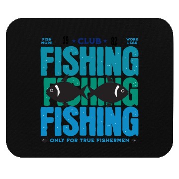 Discover Fishing Mouse Pads design,