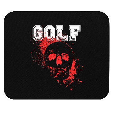 Discover Skull golf Mouse Pads