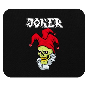 Discover skull joker Mouse Pads