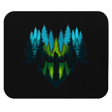 Discover Forest Pulse Nature Mouse Pads
