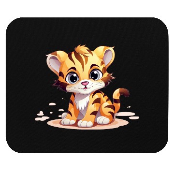 Discover Cute Little Tiger Mouse Pads