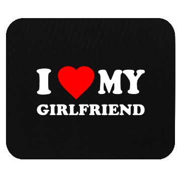 Discover I Love My Girlfriend Valentines Mouse Pads