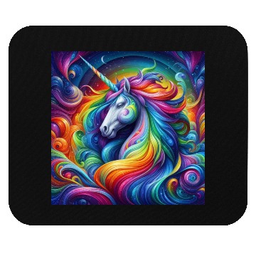 Discover Unicorn rainbow Mouse Pads