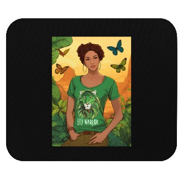 Discover Butterfly Bliss with a Single Girl" Mouse Pads