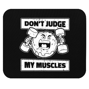 Discover Fitness Donut Funny Donut Gym Mouse Pads
