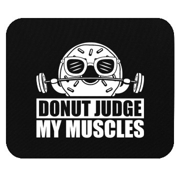 Discover Fitness Donut Funny Donut Gym Mouse Pads