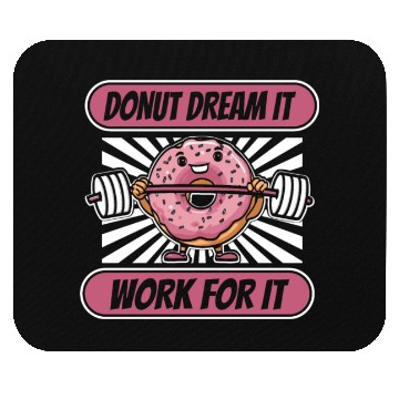 Discover Fitness Donut Donut Gym Mouse Pads