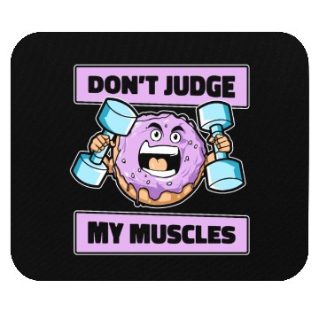 Discover Fitness Donut Funny Donut Gym Mouse Pads