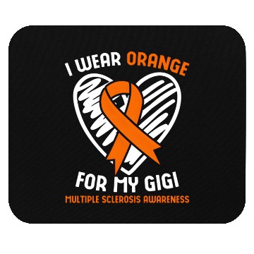 Discover I Wear Orange For My Gigi Multiple Sclerosis Aware Mouse Pads