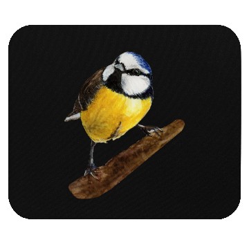 Discover Blue tit titmouse hand painted watercolor. Mouse Pads