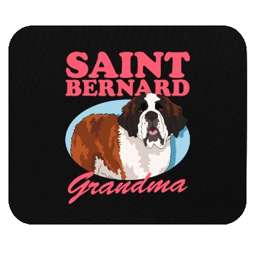 Discover St. Bernhard Dog Saint Bernard Grandma Mouse Pads