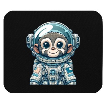 Discover Cute Monkey Astronaut Mouse Pads