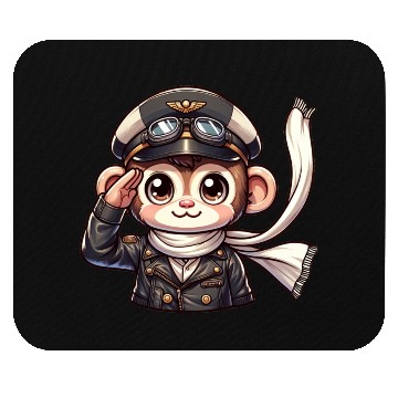 Discover Cute Monkey Pilot Mouse Pads