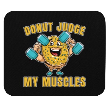 Discover Fitness Donut Funny Donut Gym Mouse Pads