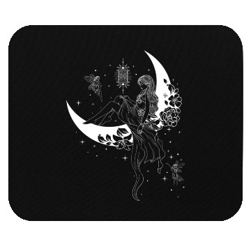 Discover Fairy Fairycore Moon Crescent Moon Mouse Pads