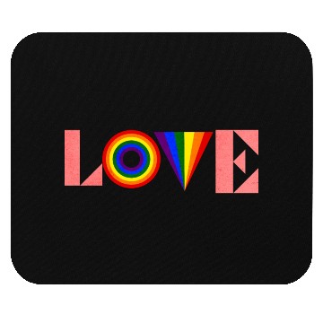Discover Love is love pride Mouse Pads