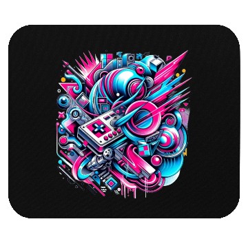 Discover Neon Gamer's Paradise Mouse Pads