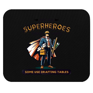 Discover Architect Superhero Drafting Design Mouse Pads