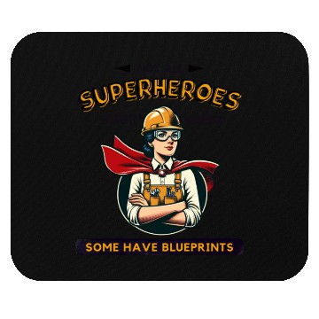 Discover Female Engineer Superhero Mouse Pads
