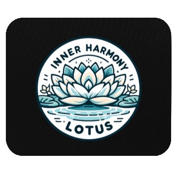 Discover Inner Harmony Lotus - Serene Water & Flower Design Mouse Pads