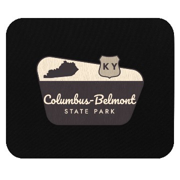 Discover Columbus-Belmont State Park Kentucky Welcome Sign Mouse Pads