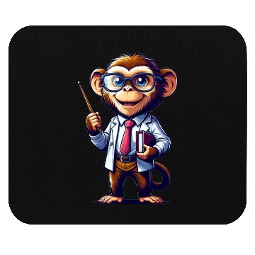 Discover Cute Monkey Teacher Mouse Pads