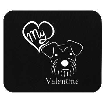 Discover Schnauzer love! Mouse Pads