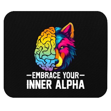 Discover Men Alpha Male Wolf Mouse Pads