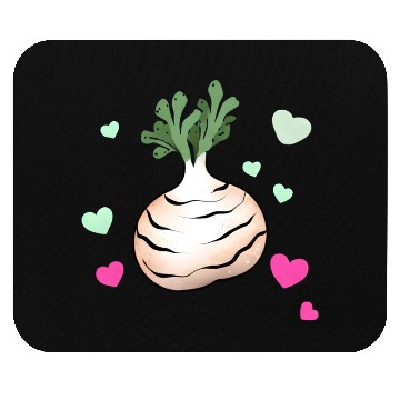 Discover Turnip Love Valentine's Day Hearts Mouse Pads